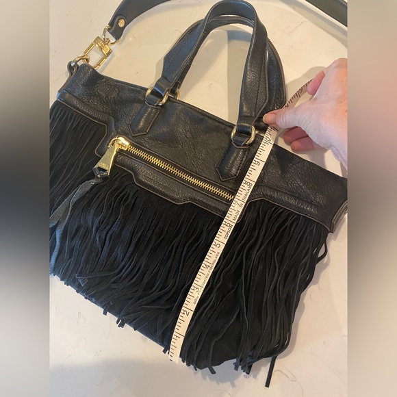 Aimee Kestenberg Women's Leather Fringe Signature Shoulder Bag - Picture 5 of 15